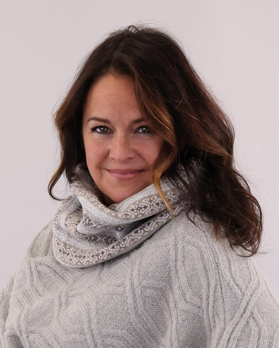 Cashmere Blend Fair Isle Snood