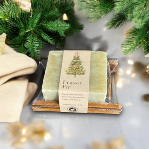 Fraser Fir Bar Soap with Bamboo Soap Saver