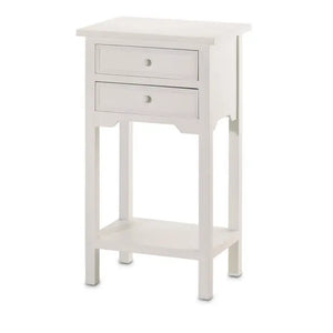Simplicity White End Table
