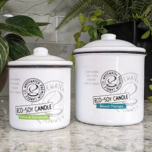 Whitewater Soy Candle Enamelware 9oz