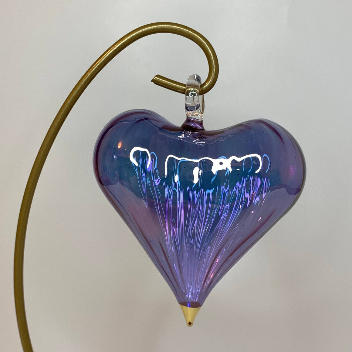 Blown Glass Heart Ornaments