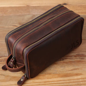 Leather Toiletry Bag