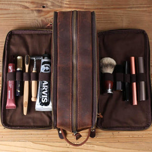 Leather Toiletry Bag