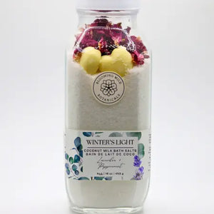 Large Coconut Milk Bath Salts Bottle