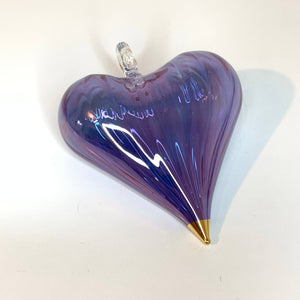 Blown Glass Heart Ornaments