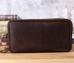 Leather Toiletry Bag