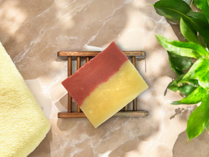 Cranberry & Orange Bar Soap with Bamboo Soap Saver