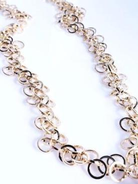 Cindy Chain in Bright Rhodium or Bright Gold