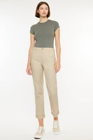 High Waist Stretch Chinos