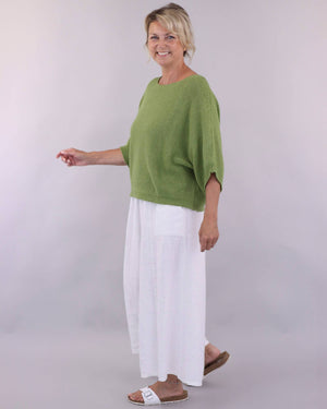 Cashmere Blend Boat Neck Tunic