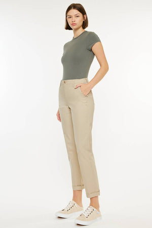 High Waist Stretch Chinos