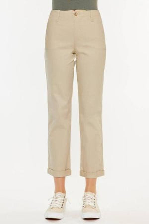 High Waist Stretch Chinos