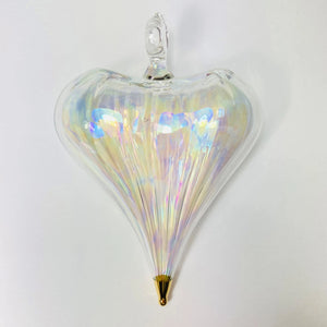 Blown Glass Heart Ornaments