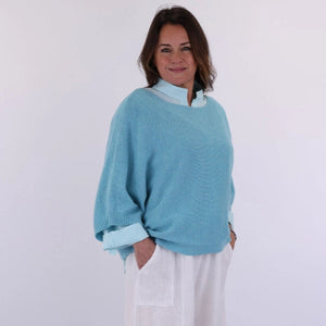 Cashmere Blend Boat Neck Tunic