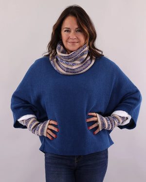 Cashmere Blend Boat Neck Tunic