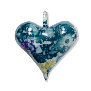 Blown Glass Heart Ornaments