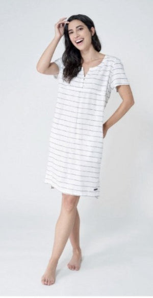 Batela Linen/Viscose Shirt Dress A2385