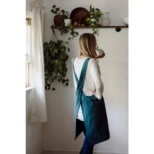 Provencal Cross Back Cotton Apron